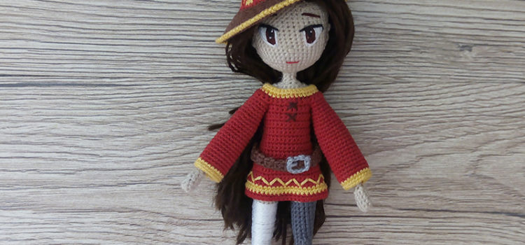 Как связать каркасную куклу крючком Мегумин (Megumin), часть 2: одежда как связать каркасную куклу крючком
