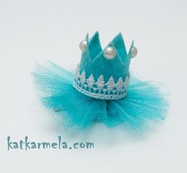 Как сделать корону из фетра и фатина для девочки
