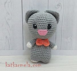 Вязание крючком котика амигуруми: схема с описанием